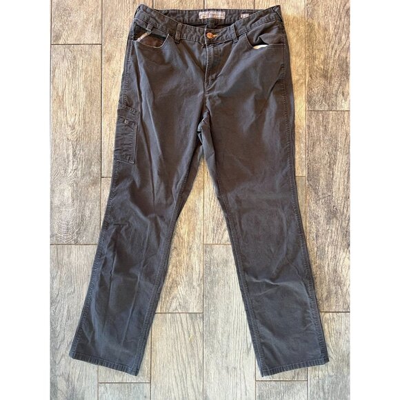 Ariat Rebar Perfect Rise Straight Leg Denim Jeans 32R 32 Regular Gray 0126 Cargo - Picture 3 of 10